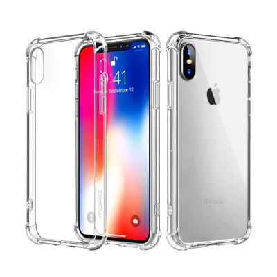 China Clear Anti-fall Four Corner Bumpers TPU Phone Case For iPhone 11 Case Se 2020 S10 S20 Transparent Soft Mobile Phone Back Cover for sale