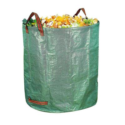 China 272L Durable Outdoor Garden Durable PP Waterproof Garden Waste Lawn Leaf Bag for sale