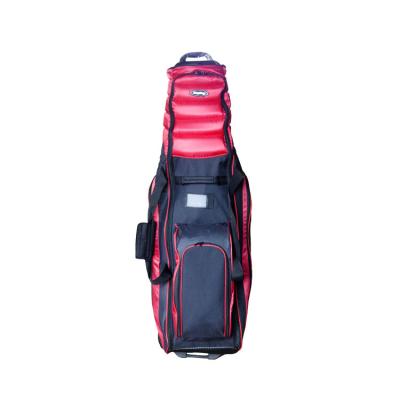 China 2022 durable new fashion travel cover golf bag waterproof nylon golf bag with wheels for sale