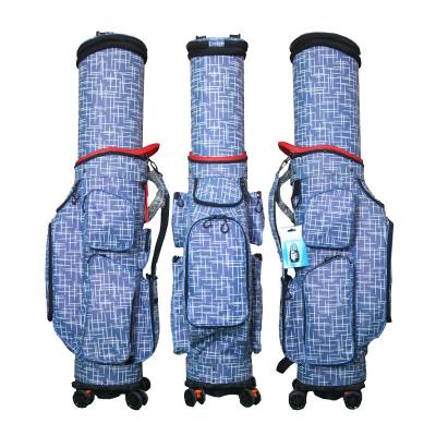 China Durable nylon hardcase custom waterproof carry golf bag travel golf bag with wheels for sale