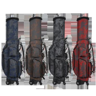 China Durable Nylon Waterproof Custom Golf Travel Bag Hard Travel Case With Wheels for sale