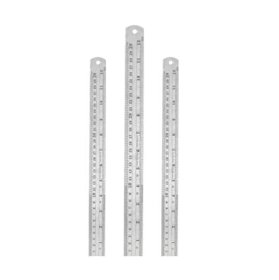 China Home Office Teaching Ruler 15mm 20mm 30mm 50mm 100mm Measuring Instrument Double Scale Metal Ruler Decoration Measuring Stainless Steel zu verkaufen