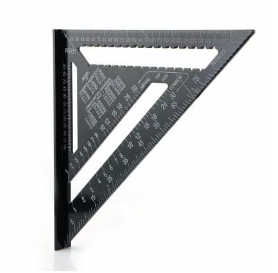 China To set measurement: 7/12 inch aluminum alloy triangle metric protractorruler decoration straight edge zu verkaufen