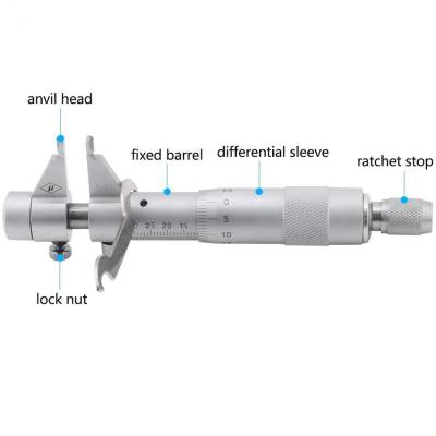 China Designed With Locking Device Diameter Inside Micrometer Inside Micrometer Gauge Hole Inside Micrometer 5-30mm for sale