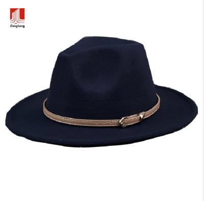 China Fashion\Wholesale Custom Made Solid Felt Felt Hat Unisex Large Size 56-61cm Wide Brim Wool Blend Hat High Quality Comfortable Men\women Durable for sale