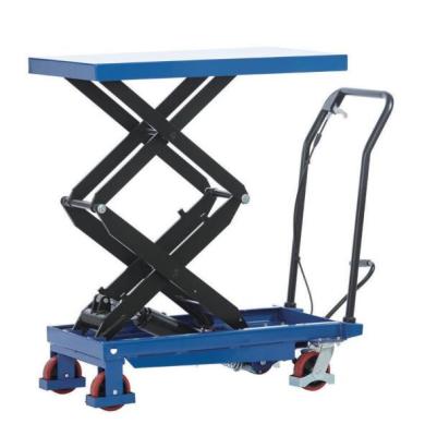 China Hotels Hydraulic Lift Table 350KG 770LBS Double Scissor for sale