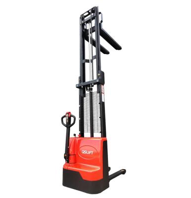 China Hot sale 1.5t 3m electric stacker batteryforklift truck for hotels for sale