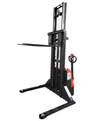 China Hotels Straddle Electric Leg Stacker 1.5t 3.5m Battery Stacker Forklift Factory for sale