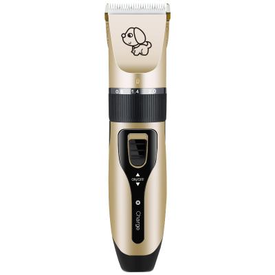 China Viable Rechargeable Electric Pet Hair Remover Cutter USB Grooming Cat Dog Hair Trimmer Set for sale