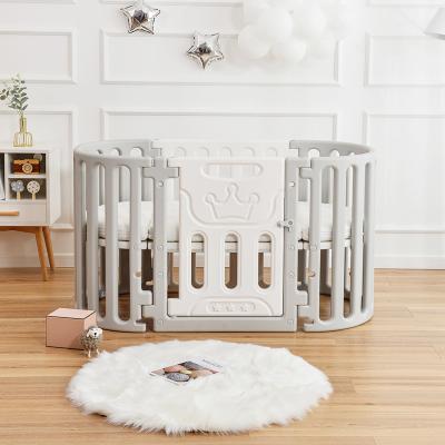 China Multifunctional Professional Manufacturer Baby Furniture HC-818 Plastic Crib Baby Crib Hutch for sale