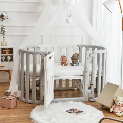 China New Design Baby Sleep Plastic Crib Bed Multifunctional Children Safety Hutch For Children for sale