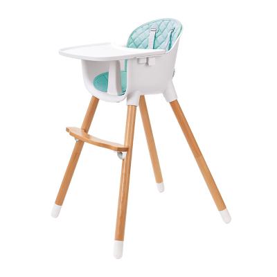 China Plastic&wood modern portable adjustable baby booster chair /baby highchair in baby chairs for sale