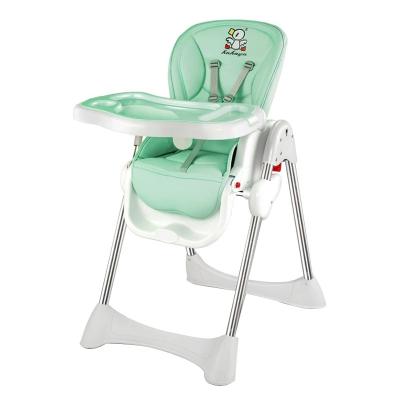 China Multifunctional Folding Chair Metal Frame Portable Children Feeding Folding Swing High Baby Chair for sale