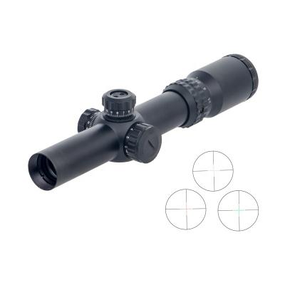 China 1-4x24 Hunting Red Riflescope Telescope Rifle Scope Center Dot Illumination Mounts Screened AR15 AK MZJ-RSP-117 for sale