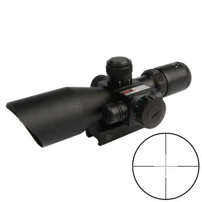 China American national standard tactical hunting scopes 2.5-10X40EG. Angled integral sunshade with red laser and 20mm mount air riflescope for sale