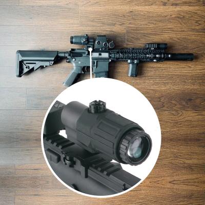 China Quick Detachable QD Mount 3x Magnifier Aluminum Alloy Side Scope Tactical Switch Flip For Holographic Air Gun Shooting Red Dot for sale