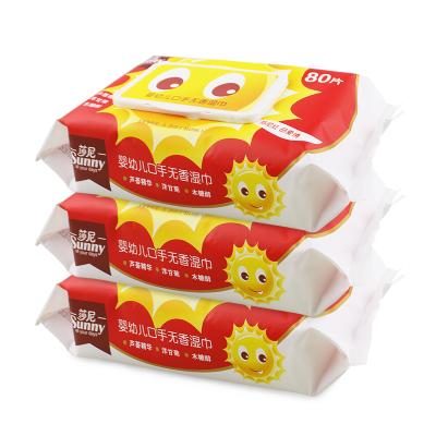 China SKIN CARE Factory Price Customized Baby Wipes Sprinkle Wet Wipes Baby Wipes Case Pink for sale