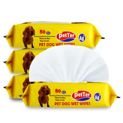 China Low Cost Sustainable Pet Water Wipes Pet Cleaning Wipes Hot Sale Pet Wipes for sale