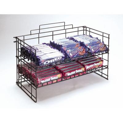 China Removable Folding Candy Snacks Metal Storage Rack Chocolate Display Rack Custom for sale