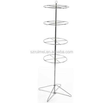 China Floor Standing Rotating T-shirt Round Sock Used Clothing Racks For Sale for sale