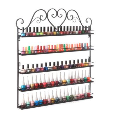 China Wholesale Decorative Wall Nail Polish Rack Nail Polish Display Rack Wall Nail Polish Rack for sale