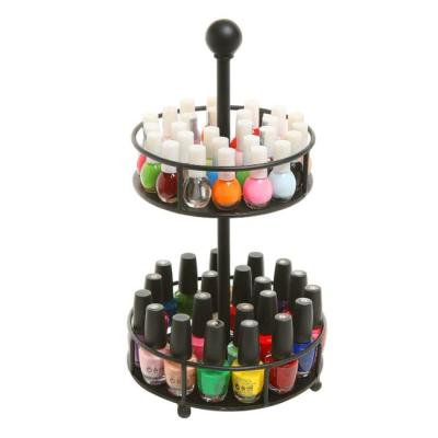 China Round Nail Polish Rack Counter Counter Perfume Display Rack for sale