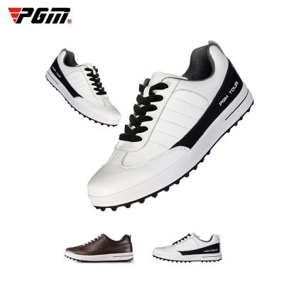 China High Quality Cowhide Water Proof Golf Shoes Rubber Anti Slip Men's Sports Leather Shoes for sale