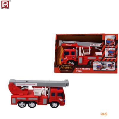 China Popular G1620 Friction Toy Car Kids Toy Engineering Car Series Rescue Truck Friction Car Toys for sale