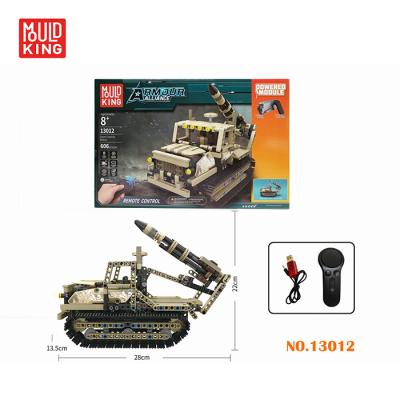 China Building Toy SHANTOU MOLD KING TOYS 13012 REMOTE CONTROL BLOCK 2.4G ROCKET LAUNCHER-606PCS for sale