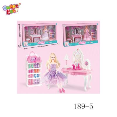 China Make Up Set 189-5 Lovely Dresser Shoe Cabinet With 11 Joints Doll Toy for sale