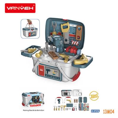 China 13M04 VANYEH tool basket plastic child pretend play toys simulation engineer set cabinet theater house toy for sale