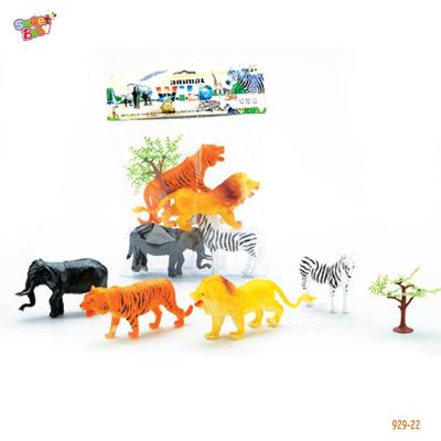 China PVC Grassland Wild Animals Toys Realistic PVC Animal Toy 929-22 Set For Sales for sale