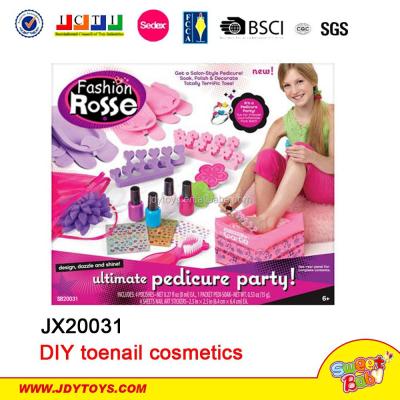 China New DIY toenail cosmetics products! DIY nails cosmetics makeup set toy gift for girls girl cosmetics diy toys for sale