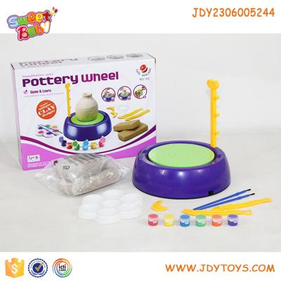 China Children DIY Pottery Wheel Intelligent Drawing Making Toy 22*22*6.2cm for sale