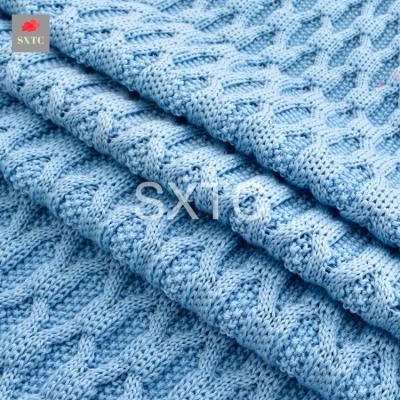 China Flame Retardant Soft Pickup 2*2 Rib Fabric Blackout Rib Material Flame Retardant Knitted Knitted Fabric for sale