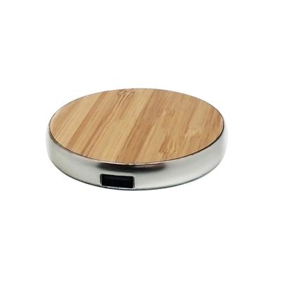 China Premium Gifts Mobile Phone Charger Induction Eco-friendly Sustainable Wood QI Wireless Charger Pad for sale