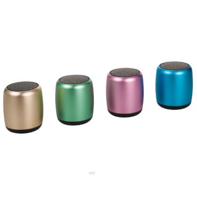 China Hot Sale Creative Promotion Gift Classy Aluminum Mini Portable Wireless BT Speaker with Shutter for sale