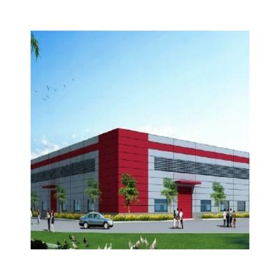 China Customized modern galvanized comerical workshop steel structure building Libya for sale