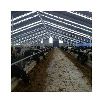 China Open Side Or Narrow Side Prefab Steel Structure Livstock Farm Shed Goat /Cattle Farms Building Poultry Farms for sale