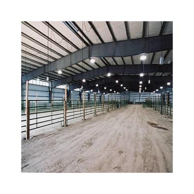 China Open Side Or Narrow Side Prefabricated Steel Structure Design Breeding Farm Shed Goat /Cattle Farms Building Poultry Farms for sale