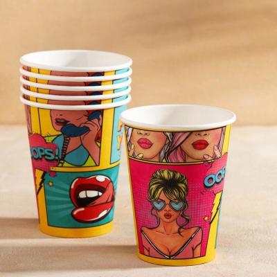 China 4oz 8oz 12oz 16oz 20oz 22oz Manufacturer Direct Sales Aseptic High Quality Single Wall Disposable Paper Coffee Cups for sale