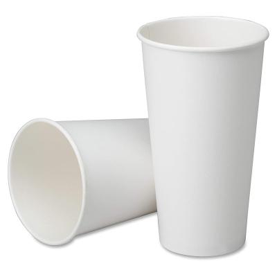 China Custom Disposable Coffee Cups 4oz 8oz 12oz 16oz 20oz 22oz Paper Cups White Paper Aseptic Eeo Friendly Disposable Cups With Lids for sale