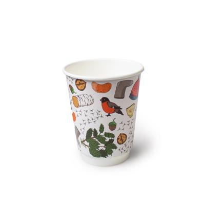 China Manufacturer Direct Sales Customized Cups Wholesale Disposable High Quality Disposable Paper Cup Turkey Ripple Wall Disposable Cup for sale