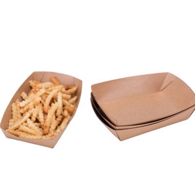 China Manufacturer Direct Sales High Quality Disposable Wrapping Paper Food Paper Boat Tray Take Away Food Container For Street Food for sale