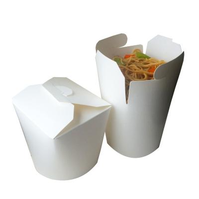 China Customer Printed Disposable Disposable Fast Food Box 14oz 16oz 26oz 32oz Disposable Paper Bowl Noodle Box Printing Doner Kebab Box for sale