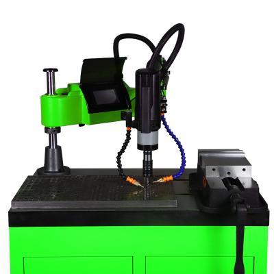 China Building Material Shops 2021 Hot Selling Machine Servo Automatic Electric Tapping Drill M3-M16 Air Blowing and Oiling Tapping Machine for sale