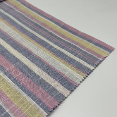 China Tejido Línano ligero Tejido viscoso Bajo encogimiento 145cm 180gsm 55% Línano 45% Rayon S15-039 en venta