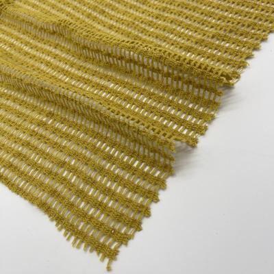 China Eco-Friendly Knitted Jacquard Hollow mesh Fabric Made with 196%Polyester 4%Spandex 145cm 165gsm F02-070 for sale