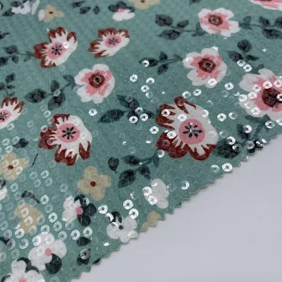 China Home Textile Sequins Embroidery Fabric Garment M13-009 for sale