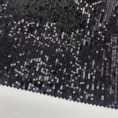 中国 Neat Black Sequins Embroidery Fabric 95% P 5% SP For Everything Goes With Dress 販売のため